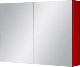 Szafka łazienkowa z lustrem czerwona 90x65cm FOKUS