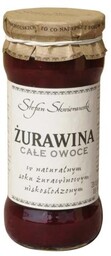 ŻURAWINA CAŁE OWOCE W SOKU ŻURAWINOWYM SŁODZONE FRUKTOZĄ