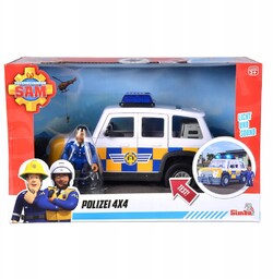 081980 Strażak Sam Jeep Policyjny Figurka Malcol