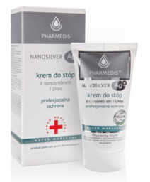 PHARMEDIS Krem do stóp z nanosrebrem i Urea,