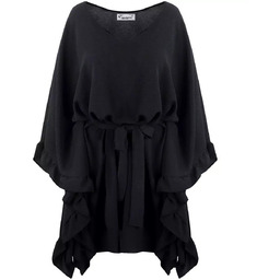 Piękna sukienka nietoperz motyl falbany