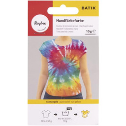 Rayher 35019161 batik farba do rąk, słoneczna żółta,