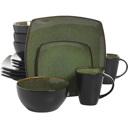 Gibson Soho Lounge Square reaktywna glazura kamionka, zestaw