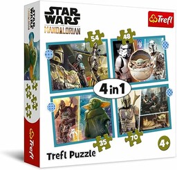 Trefl Mandalorian Puzzle 4 w 1 Star Wars