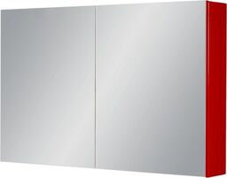 Szafka łazienkowa z lustrem czerwona 100x65cm FOKUS