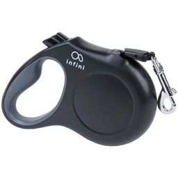 Amiplay Smycz automatyczna Infini Freedom M Czarny