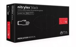 Rękawice Nitrylex BLACK 100 L