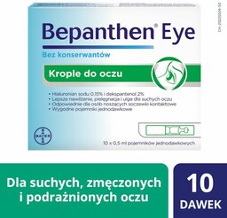 Bepanthen Eye Ampułki Krople do Oczu 10x0,5 ml