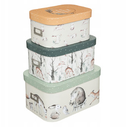 Pudełka ozdobne Kartonowe z pokrywą Dla Dzieci x3