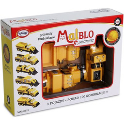 MALBLO Klocki magnetyczne Magnetic Pojazdy budowlane MAL0315