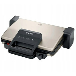 Grill elektryczny beztłuszczowy Bosch TCG3302 Kontaktowy 2000W Srebrny
