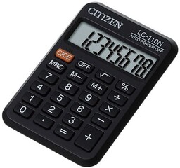 Kalkultor kieszonkowy Citizen LC-110NR, czarny