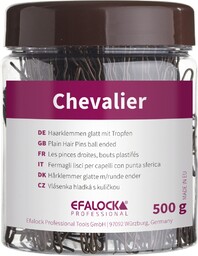 Efalock Chevalier, wsuwki do włosów, 7cm, 500g, brązowy