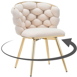 Krzesło obrotowe Glamour DC-3039 Jasny beż boucle #3