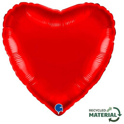 Balon foliowy serce czerwony - 14" - 1