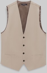 kamizelka do zestawu lido 02 beżowy slim fit