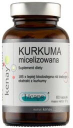 Kenay Kurkuma micelizowana, 60 kaps.