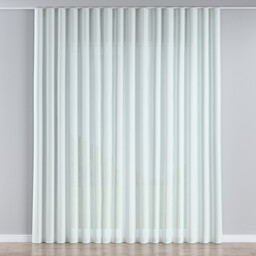 Firana na taśmie wave, prześwitujący, pastelowa mięta, Balance