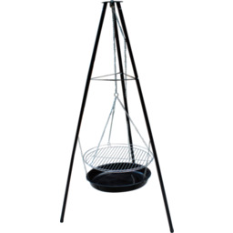 Grill wahadłowy na trójnogu