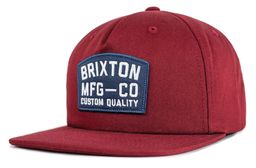 czapka męska BRIXTON National Burgundy