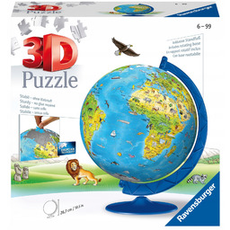 Ravensburger, Puzzle 3D: Dziecinny globus (12338)