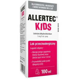 Allertec Kids syrop 5 mg / 5 ml,