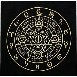 Tkanina obrus do wróżb i magii pod Karty