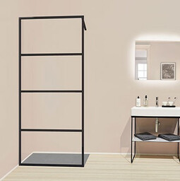 KERMI XDWW3110203PK Kermi Walk-In Dark Edition 1100x2000 przezroczyste