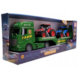 Duża ciężarówka rolnicza laweta farmer dźwięki napęd 55cm