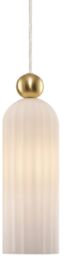 Maytoni Wisząca lampa Antic MOD302PL-01W szklana biała złota