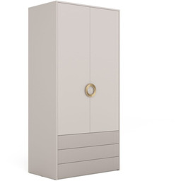 Dwudrzwiowa Szafa NUBO 2D3S z Drążkiem New Elegance