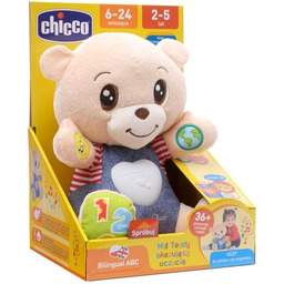 CHICCO Zabawka interaktywna Bilingual ABC Miś okazujący uczucia