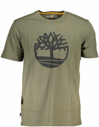 ZIELONY T-SHIRT MĘSKI Z KRÓTKIM RĘKAWEM TIMBERLAND