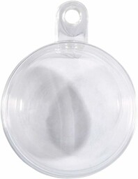 Rayher 39469800 zestaw 4 plastikowych kulek z wieszakiem,