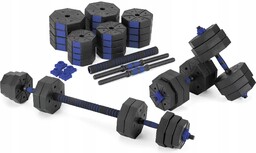 Zestaw Hantli Regulowanych 2X20KG Ze Sztangą