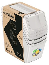 PROSPERPLAST Kosz na śmieci Sortibox SET3 ISWB20S3-427C (3x20L)