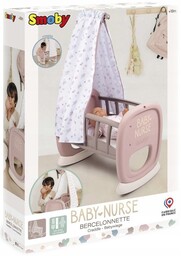 Kołyska z Baldachimem dla Lalki Smoby Baby Nurse