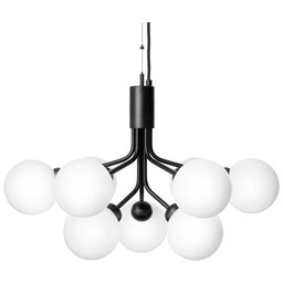Nuura Aps - Apiales 9 Żyrandol Satin Black/Opal