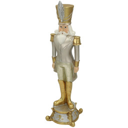 Figurka Dziadek do orzechów 42cm silver gold, 15