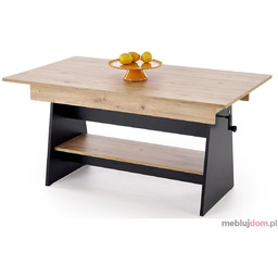 Ławostół rozkładany ERIKA Halmar Dąb Artisan + Czarny