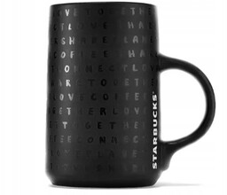 Starbucks Kubek 414ML Grande Coffee Cup Logo Czarny
