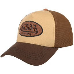 Czapka Trucker Terra by Von Dutch, beżowy-rdzawy, One