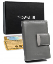 Zgrabna skórzana damska portmonetka 4U Cavaldi