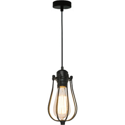 Zuma Line P14030C HORTA lampa wisząca czarny 1xE27