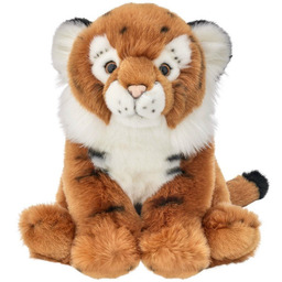 Maskotka Tygrys Brązowy Siedzący Realistyczny - 25cm