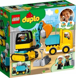 Klocki Lego Duplo Kopara Koparka Ciężarówka Budowa Vip