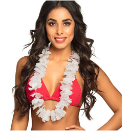 Hawajski naszyjnik Ohana biały