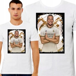Koszulka Męska Kylian Mbappe Real Madryt Francja Prezent