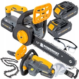 Piła Łańcuchowa Akumulatorowa Gałęziówka Mini Pilarka 2x Aku