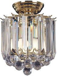 Krystałowa lampa sufitowa FARGO-BP Endon glamour crystal mosiądz